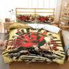 Set Biancheria da Letto Samurai Giapponese Morbido Copripiumino Set per Camera da Letto Uomo Adolescente Singolo Matrimoniale King Size Copripiumino Federa Regalo Ragazzo