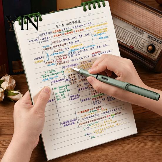 Student Study Supplies Top Bound Spiral Notebook, Premium Anti-bleed Paper Diary Book, Portable Shorthand Pad A5 Notepad for Office School And