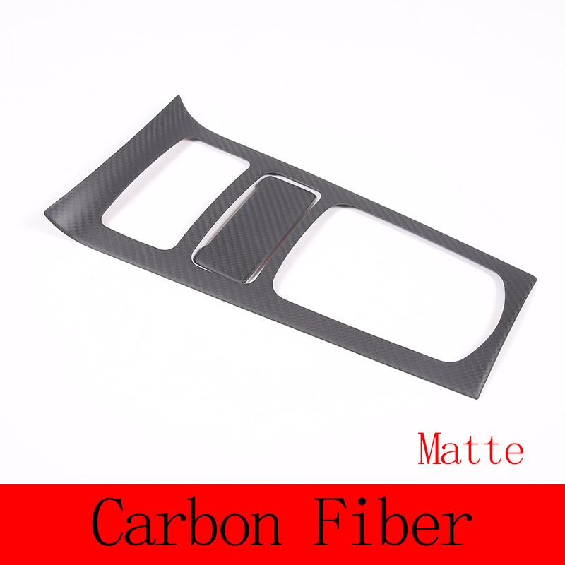 Real Carbon Fiber For Porsche Cayenne 2011-2017 Car Center Control Gear Panel Frame Cover Trim Interior Accessories