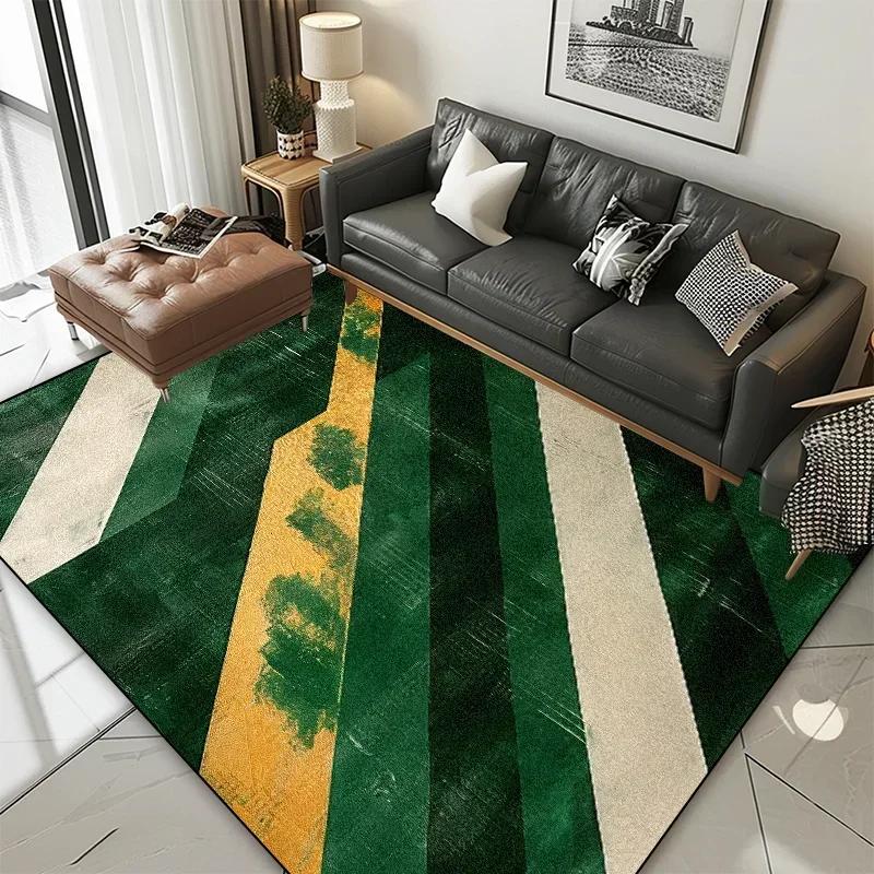 European Style Abstract Living Room Carpet Bedroom Home Decor Leisure Rugs  Washable Soft Lounge Coffee Tables Floor Mats