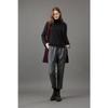 Furina Herringbone Jacquard Knit Coat Tailored Collar