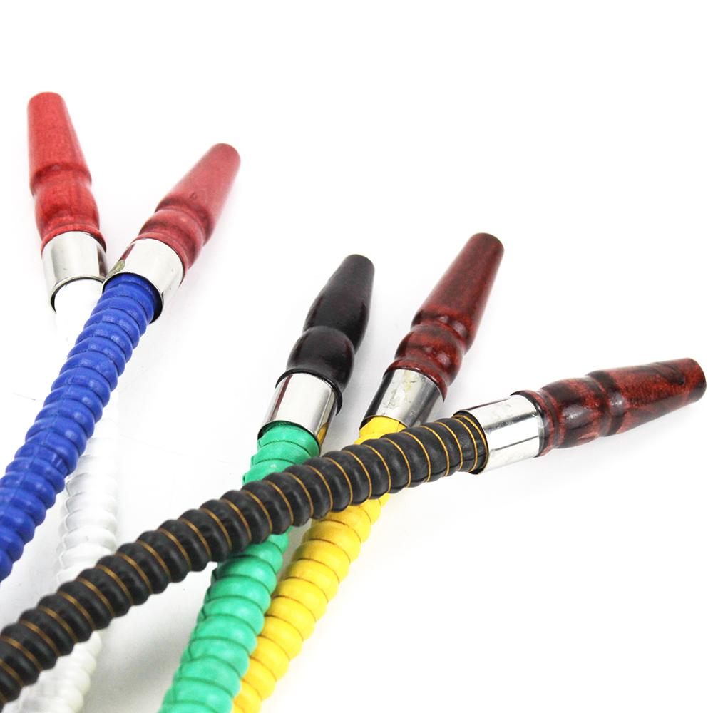 2024 New Style Hookah Hose include Wooden Stem Smoking Pipe Nargile Sheesha Narguile Shisha Hose Hookah Accessories