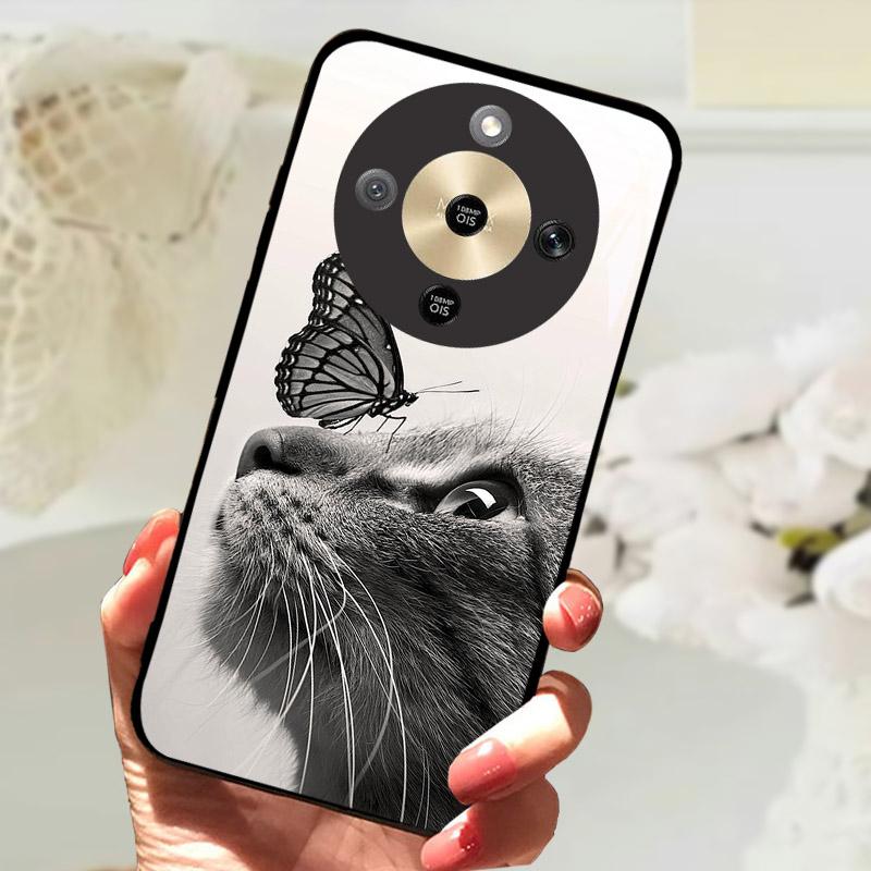 For Honor X9d 5G Case Fashion Painting Tempered Glass Shockproof Phone Case For Honor X9 D HonorX9D Back Cover Fundas Bumper