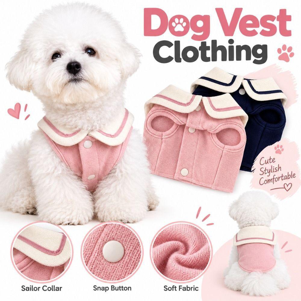 Breathable Dog Clothing Soft Cotton Puppy Outfit New Pet Clothes  Small Dogs