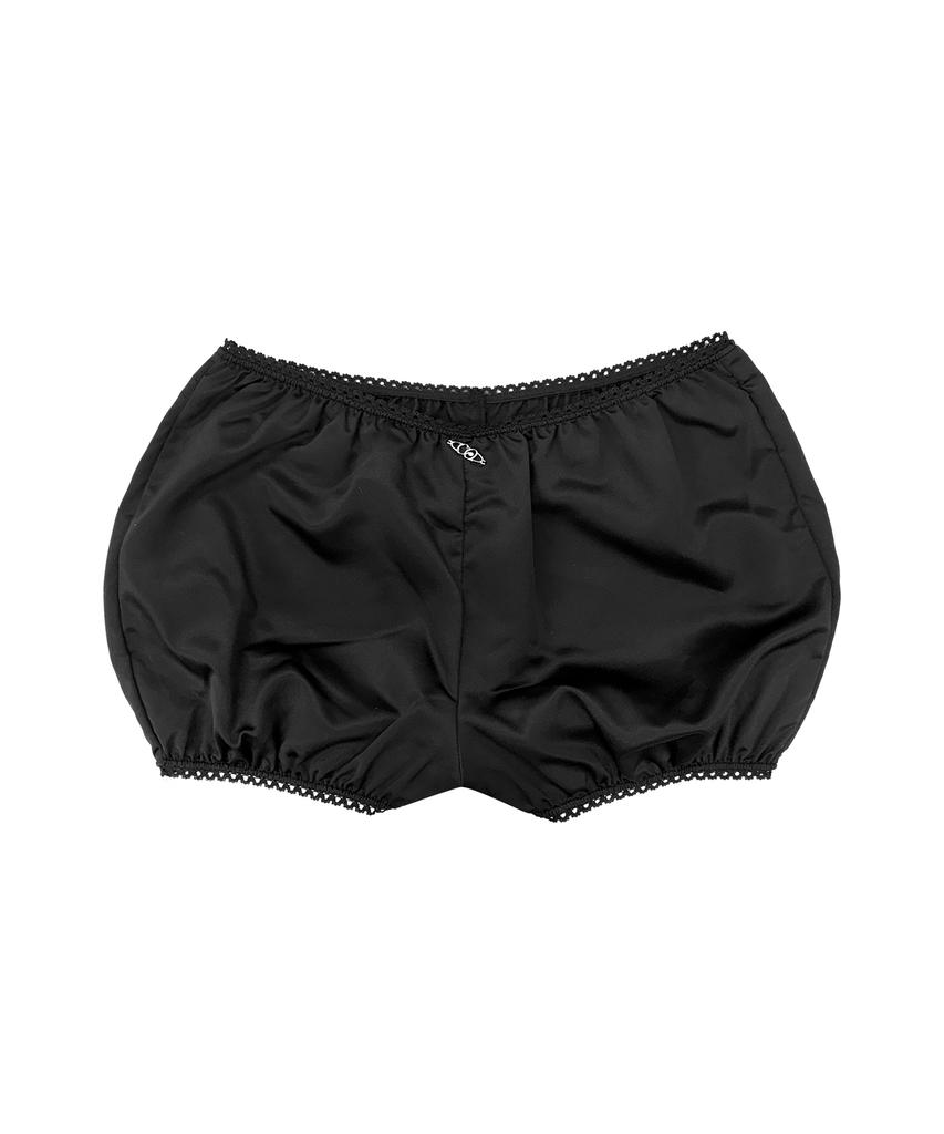 Chelikwili Suede Satin Peek Mini Sk - Black
