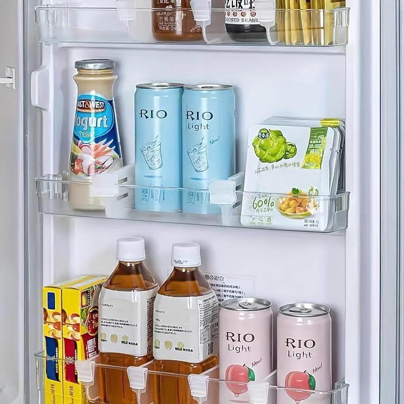 Transparent Refrigerator Side Door Sorting Divider - Customizable Kitchen Storage Space Management, Refrigerator Compartme