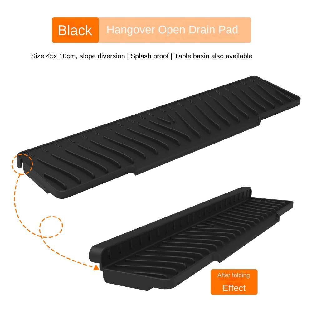 Anti-slip Drain Mat Silicone Kitchen Sink Holder Portable Soap Rack  Farmhouse Decor