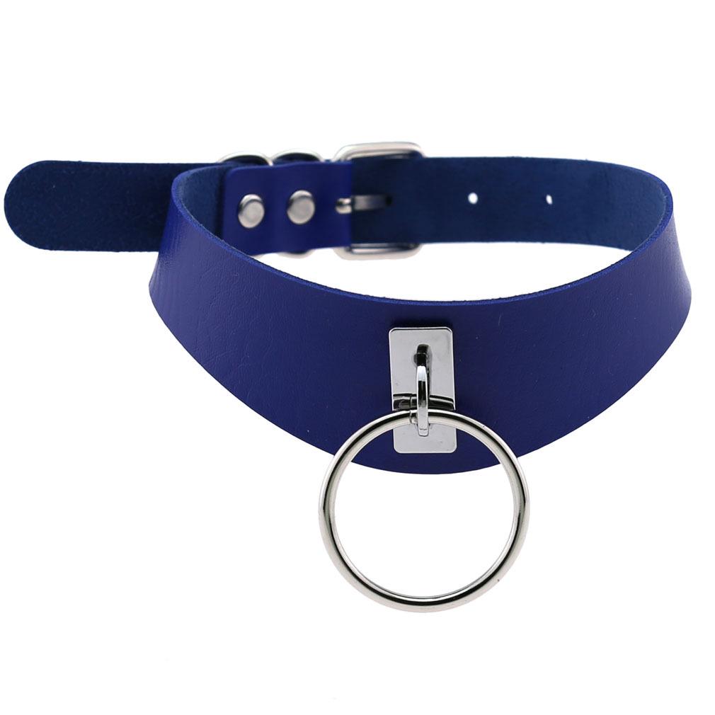Harajuku Hip-Hop Punk O-Ring PU Leather Necklace Collar