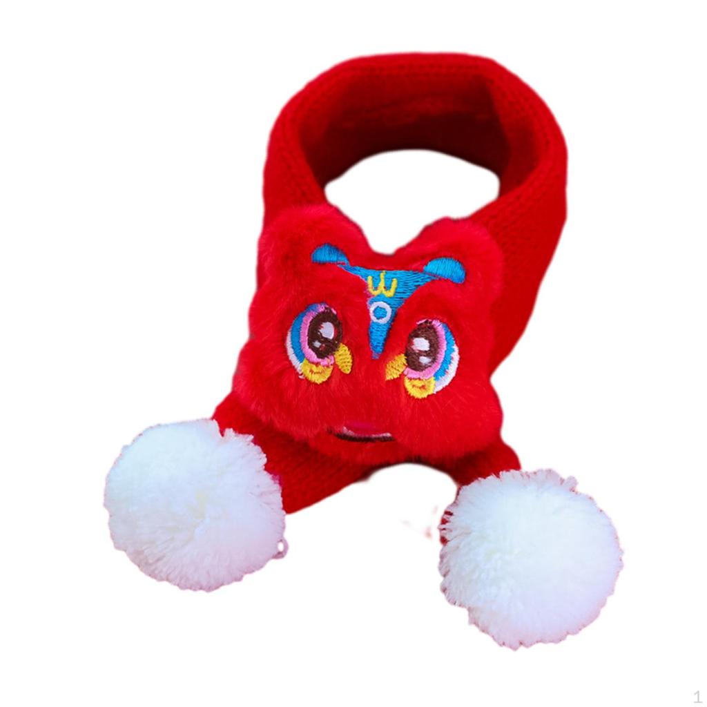 Katze Strickschal Haustier Jahr Accessoires Zubehör Waschbarer Welpen Halswärmer