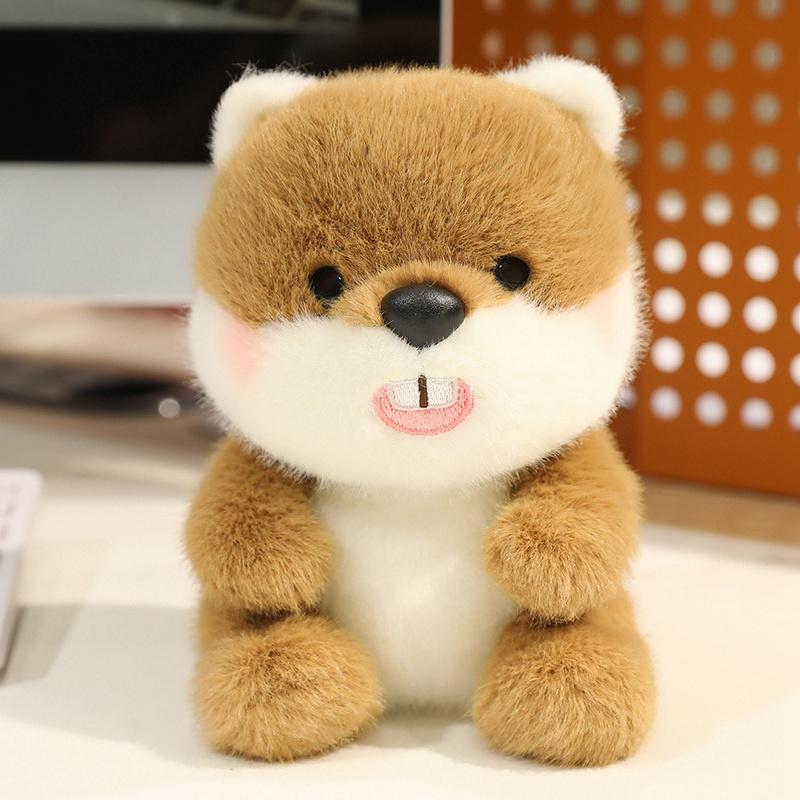 Cute Sitting Animals Red Panda Capybara Bunny Elephant Cat Soft Plush Dolls Stuffed Capybara Pig Plushie Holiday Toys Gifts