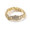 Personalized Fashion Hip Hop Jewelry Flower Zircon Infinite Bracelet Bling CZ Iced Out Infinity Rainbow Flower Bracelet