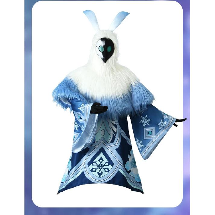 Genshin Impact Cosplay Water Fire Ice Thunder Attribute Abyss Mage Cosplay Costume Mask Headband Halloween Party Cape Outfits