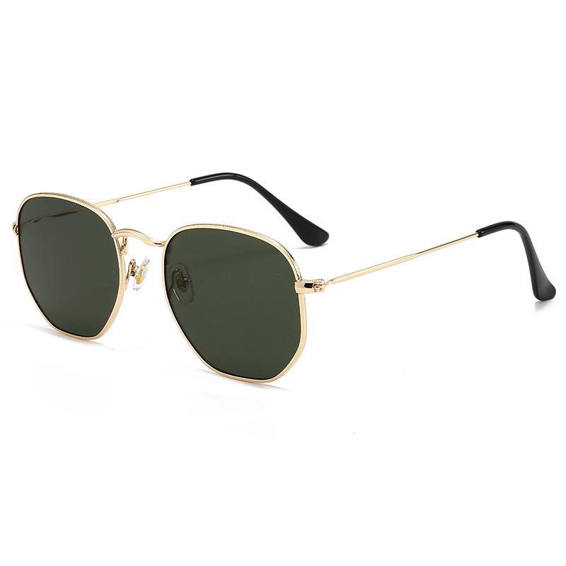 Sunglasses Women'S Metal Square Geometric Frame Metal Glasses Classic Sunglasses Men'S Trend