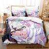 New Needy Girl Overdose Bedding Set Cartoon Anime Three-Piece Set Adult Kid Bedroom Duvetcover Sets 3D Kawaii Girls Conjunto De