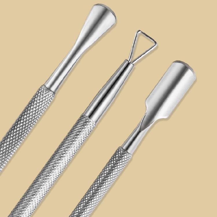 Double Ended Cuticle Pusher Cuticle Trimmer with Fork Nails Polish Remover Cuticle Remover Tool