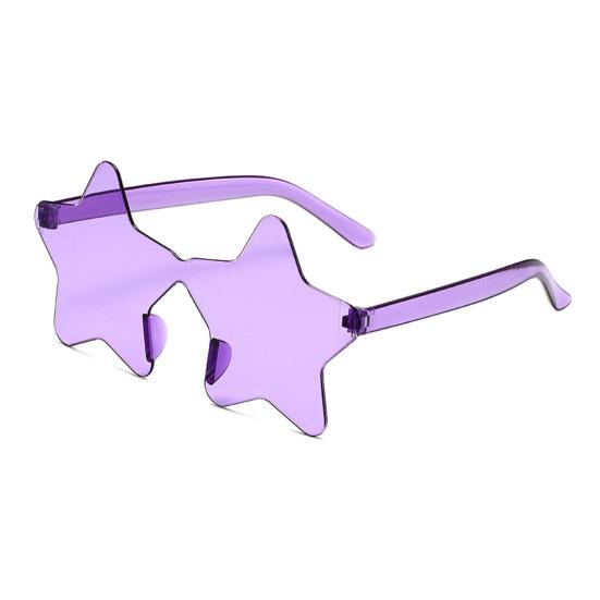 3 Star Trendy Sun Sunglasses Lightweight Pairs Frameless Glasses Fun Star Glasses