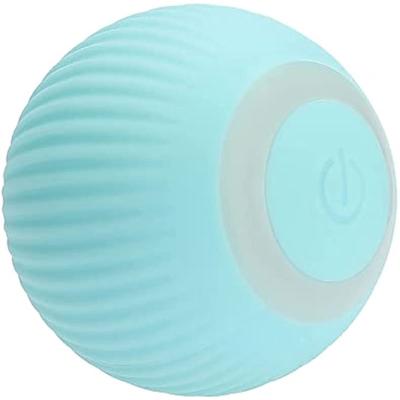 Interactive Cat Toy Ball USB Rechargeable Smart Toy Self-rotating Ball Light Cat Toy (Blue)