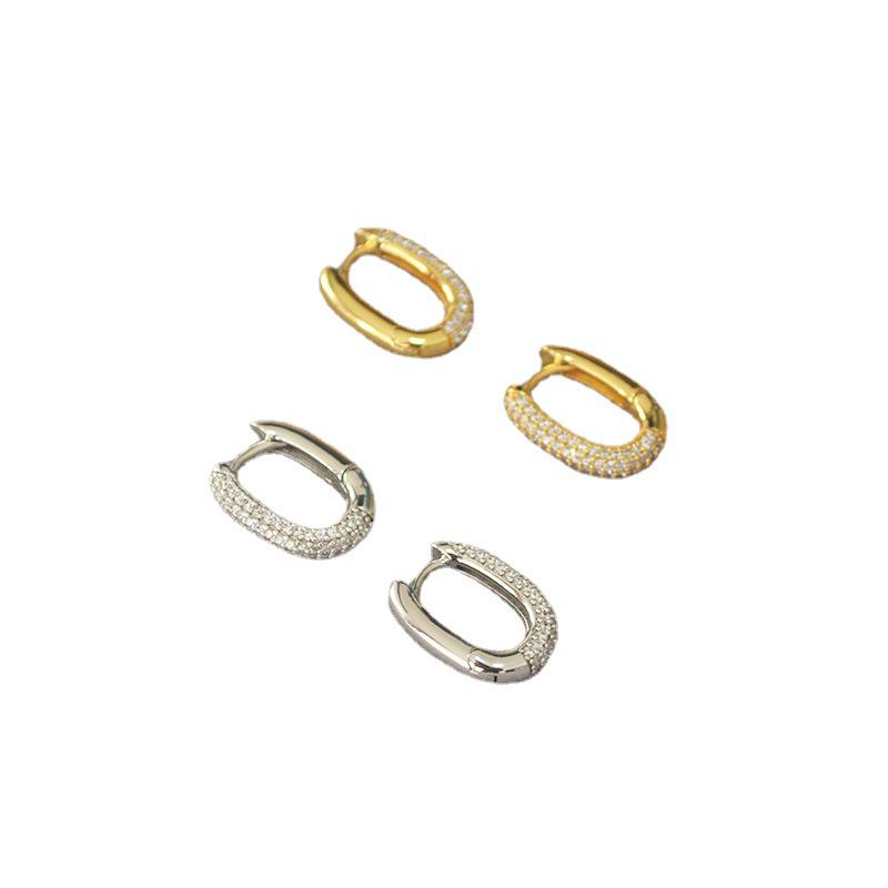 Trendy Zircon U-Shaped Ear Cuffs: Modern Japanese & Korean Fashion for Women