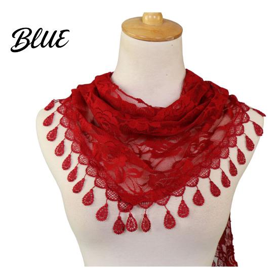 Sheer Lace Triangle Bandana Rose Tassel Scarf for Women Elegant Hollow Floral Women Shawl Versatile Lightweight Head Wrap Parties And Photoshoots