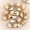 100pcs Stars Wedding Rustic Wooden Love Heart Table Scatter Crafts