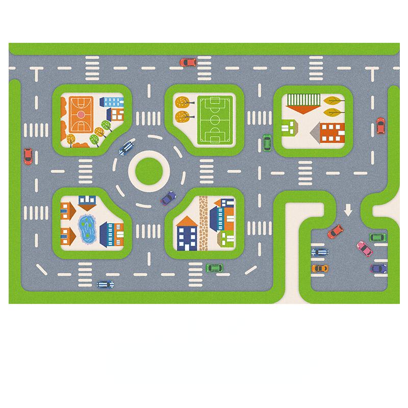 Cartoon Kinderzimmer Dekoration Rutschfeste Teppiche Nordische Teppiche für Wohnzimmer Zuhause Waschbarer Teppich Große Fläche Krabbelmatte für Babys