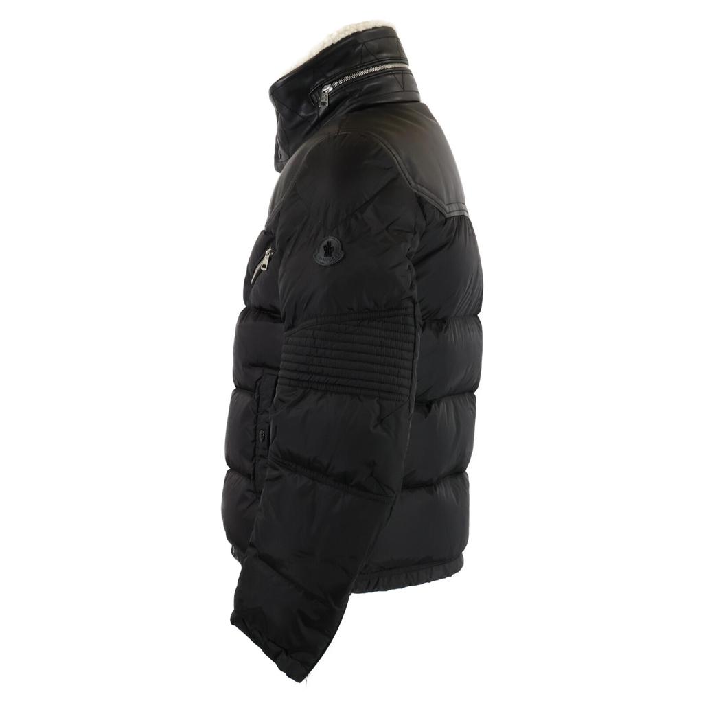 MONCLER [Excellent Condition/Domestically Authorized/Made in 2011] LEO Leo Leather-Trimmed Down Jacket Jacket 1 blackUsed