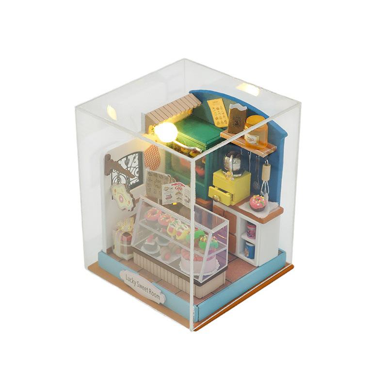 DIY Dream Bedroom Wooden Miniature Hut - Handmade Creative Toy Gift