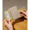 [Alto Rose] ivory fragment case With coin purse IC card card case ladies bill bifold synthetic leather simple pass case Beautiful adult cute compact