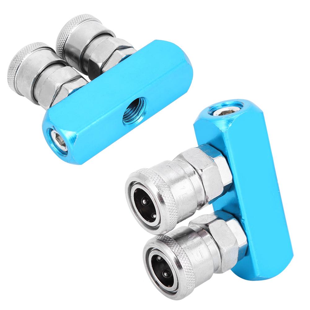 Air Compressor Quick Connector Coupler Pneumatic Fittings Aluminum Alloy Push‑in Connection