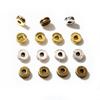 100pcs 6x6x2.5mm Antique Gold Silver Plated Spacer Beads Ball Crimp End Beads Stopper For Diy Jewelry Making Findings Supplies