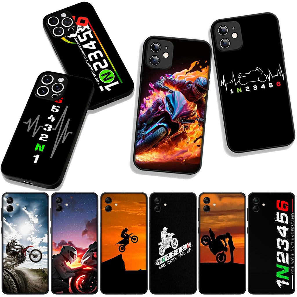 For OPPO A54 A40 A60 A80 A18 A16 A17 A38 A78 A79 A57 A58 A3 Pro A96 A15 A12 Phone Case 1N23456 Motorcycle Motorbike Cycling