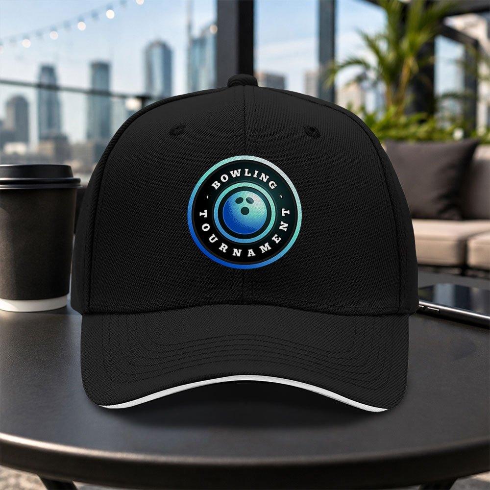 Bowling Ball Pattern Unisex Adjustable Baseball Cap Lightweight Casual Outdoor Hat MultiColor