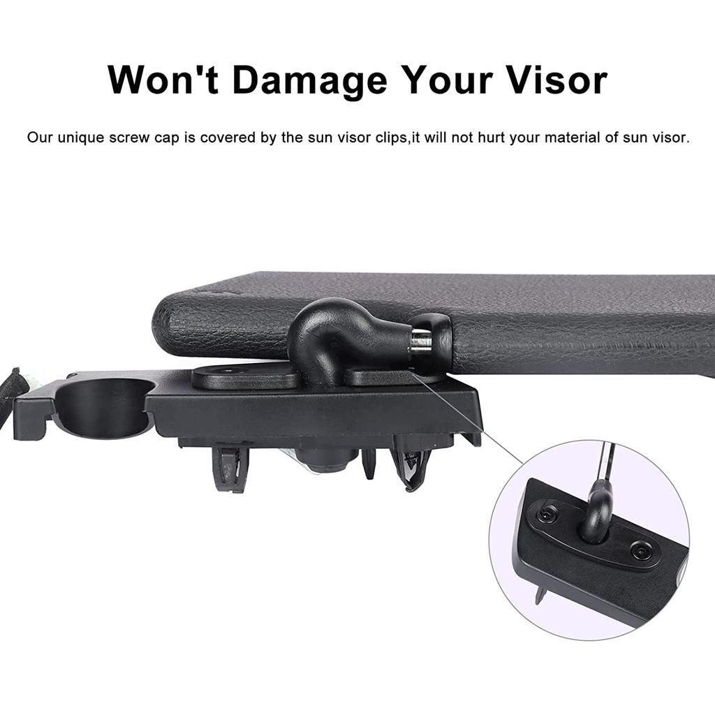 Car Accessories Sun Visor Clips Repair Kits Guard Replacement Set for Jeep JK JL JT Gladiator Wrangler 2018