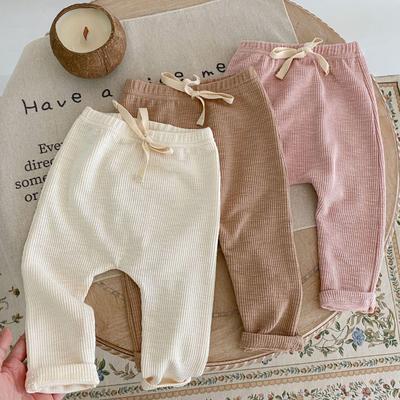 2024 Høst Ny Infant & Småbarn Unisex Trendy Bomullsbukser