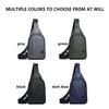 Lightweight Men'S Chest Bag, Casual Nylon Crossbody Bag,Hiking Multipurpose Sling Bag For Outdoor Sports & Daily Commute
