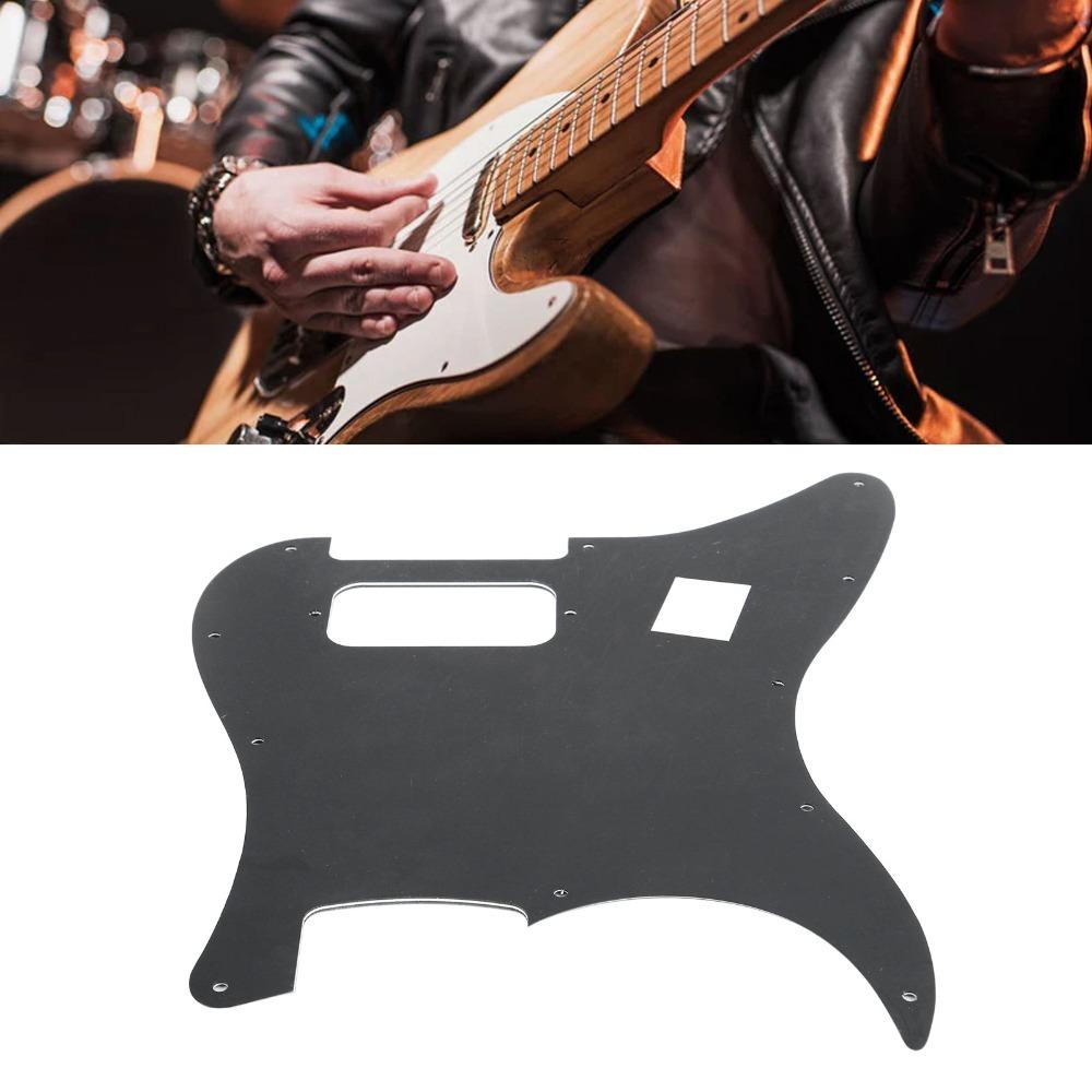 3 Ply Guitar Pick Guard Plate Plastic Material 11 Hole Guitar Pickguard For Electric Guitar чёрный