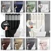 Waterproof Waffle Shower Curtain Double-layer Window Curtain Simple Kitchen Door Curtain  Household