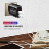 18W Dual USB Charger Quick Charge 3.0 2.4A Digital Diplay Fast Charging for iPhone Samsung Xiaomi Portable Phone Charger Adapter
