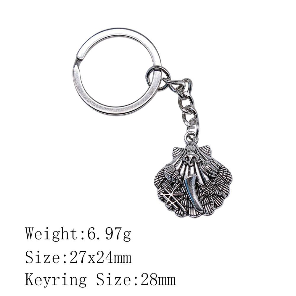Mother's Day Keychain For Bags Seahorse Octopus Mermaid Key Ring Souvenir Men Chains