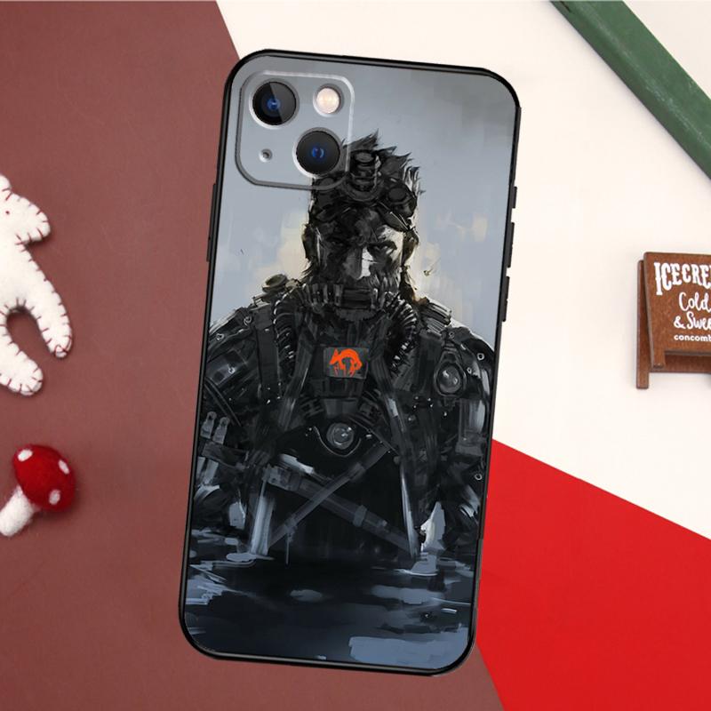 Metal Gear Solid Case For iPhone 11 12 13 14 16 15 Pro Max Plus Mini X XR XS Max 7 8 Back Cover