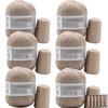 6 Pcs Cashmere Blend Yarn Worsted Weight Bundle for Coats Machine Washable Ultra Soft Knitting Crochet Yarn DIY Crafts