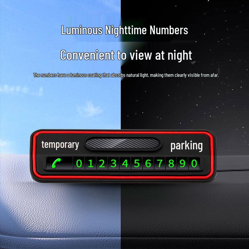 Luminous Creative Temporary Parking Card for Oshan Models: X70A, Z6, X5, Keshang, X7PLUS