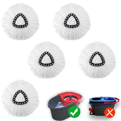 5pcs Microfiber Mop Heads Replacement for O-Cedar Spin Mop