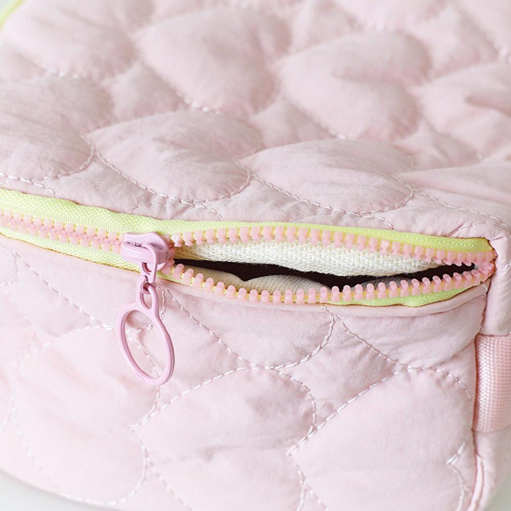 Korean Cute Love Makeup Bag - Large Capacity Portable Travel Organizer. Waterproof Wash Bag for Cosmetics, Toiletries.