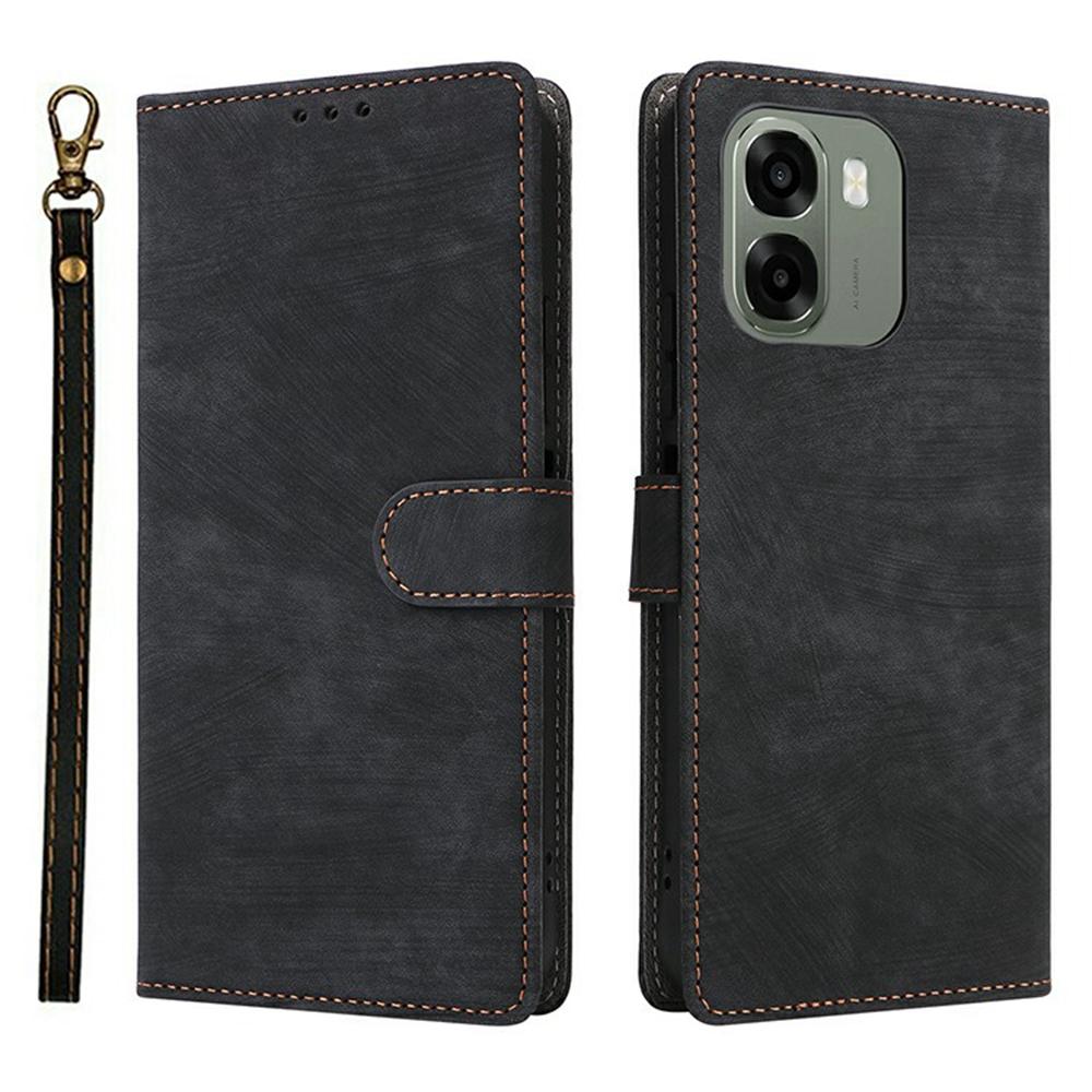 Phone Case For Oppo A6x 5G/A6x 4G/A6 5G/A6s 5G Wallet RFID Blocking PU Leather Phone Cover Stand with Strap