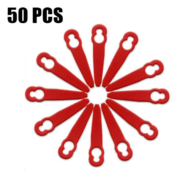 50Pcs Plastic Replacement Blades Spare Parts For STIHL FSA 45 FSA 57 Grass Trimmer Lawn Mower Accessories Garden Tool Parts