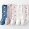 Neugeborene Baby Mädchen Socken Frühling Herbst Mode Baumwolle Druck Kinder Socken für Mädchen Schönheit Kleinkind Socke 12M 24M 3T 5T