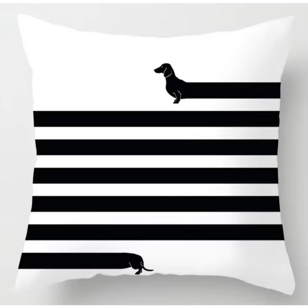 

Скандинавский черно-белый геометрический принт наволочка для подушки для дома, гостиной, дивана, декоративная подушка 60x60cm бордовый