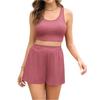 Women's Summer Fashion Casual Sports West Shorts Set Casual Sports West Shorts Set