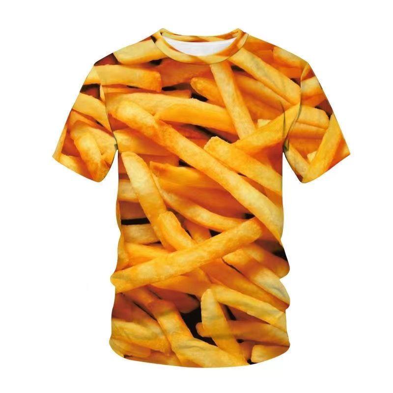 Vegetable Pepper Graphic T Shirt for Men 3d Printed T-shirt Womens Clothing